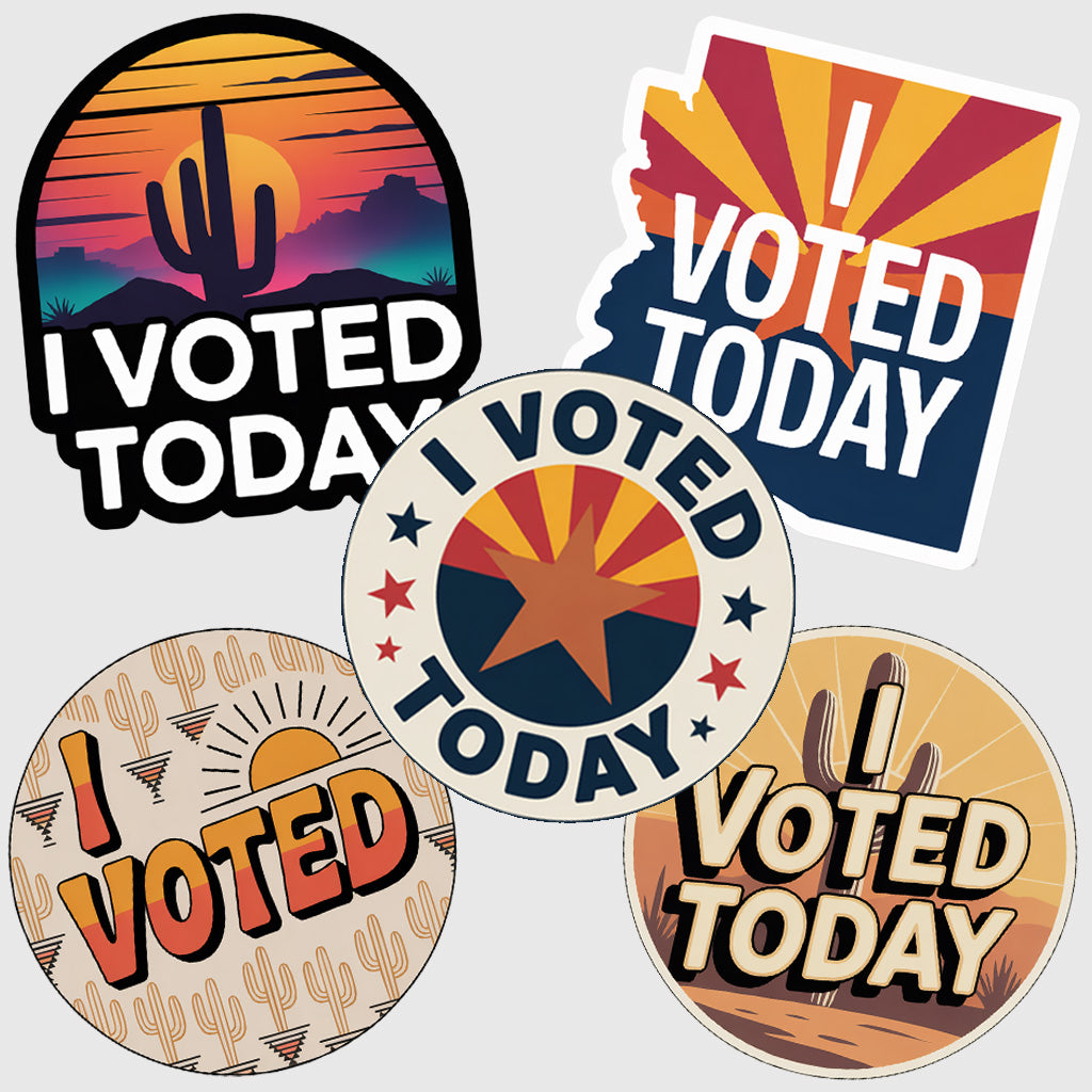 Arizona Mixed 'I Voted Today' Sticker Pack