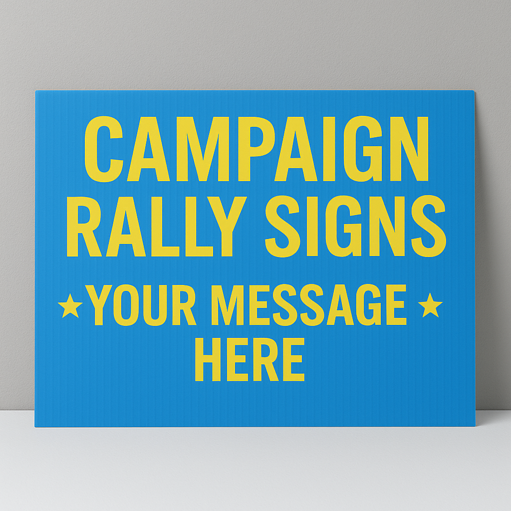 Custom Printed Rally Signs