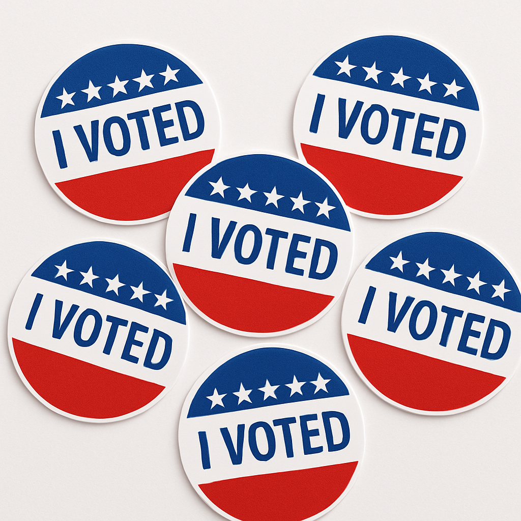Custom Campaign Voting Stickers